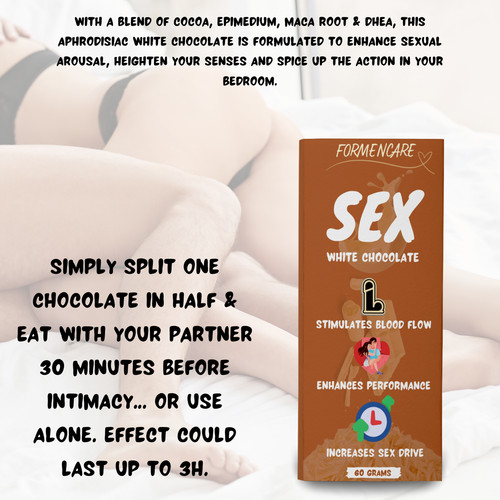 White chocolate sexual tabs - chocolate,